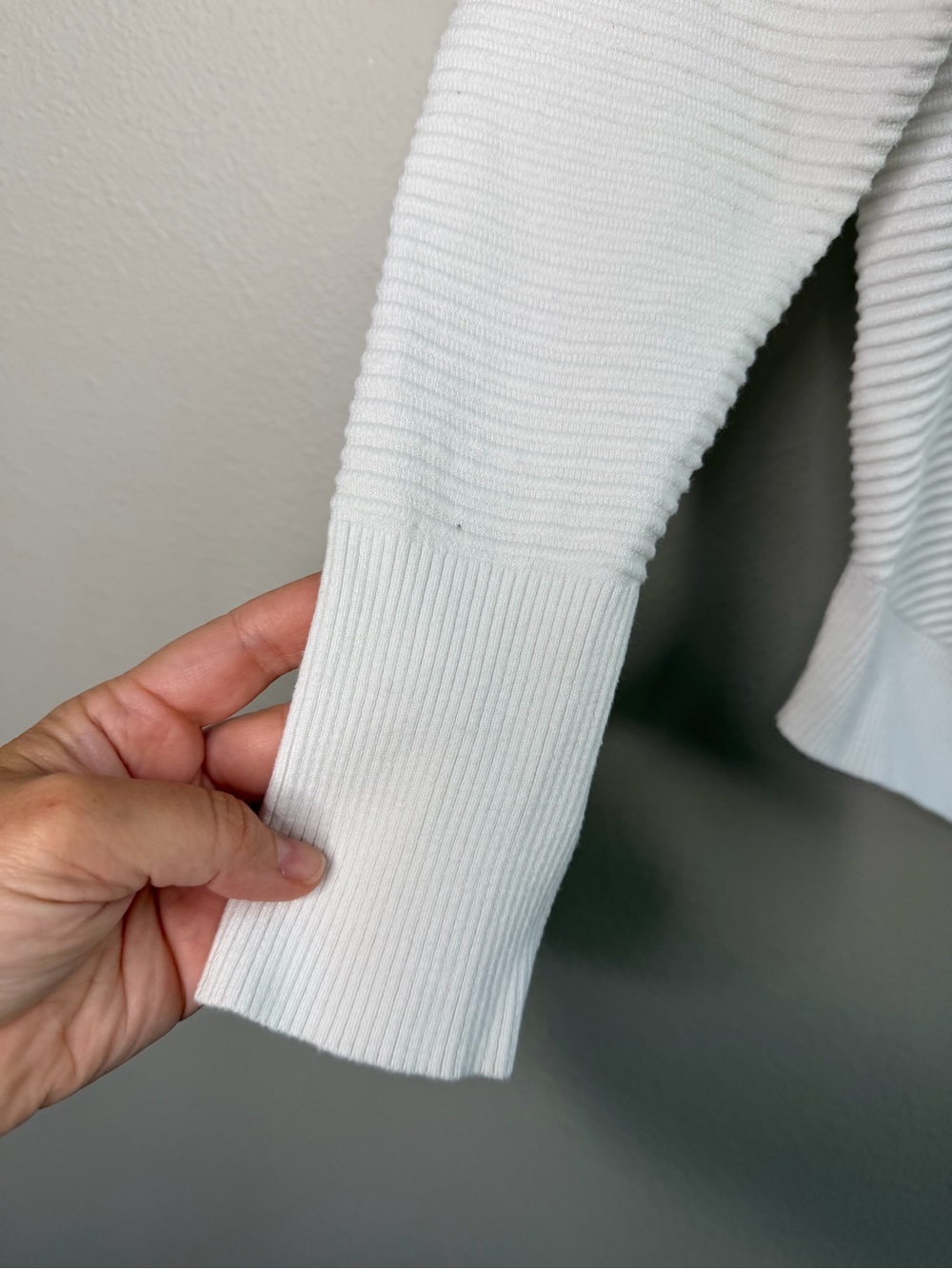 Offline by Aerie White Textured Half Zip Sweater - Picture 5 of 13